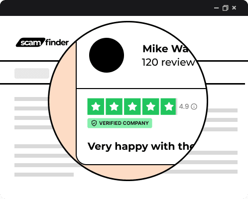 Zoom in on reviewe page showing the account verified badge